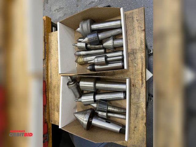 Lot 1-10321 - Lot of approx. (15) assorted lathe live centers and dead centers, winning bidder responsible for pro...
