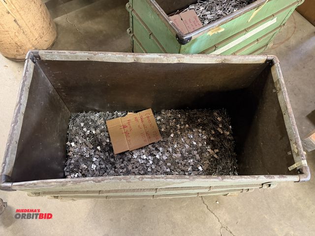 Lot 1-18844 - (1) 37.5" width x 31" height x 19" depth cart with approx. 14,400 marking safety pins.