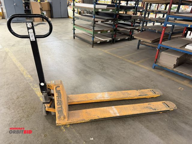 Lot 1-17418 - (1) Lift-Rite 5500 lb. capacity hydraulic pallet jack, in working condition, with 60" forks.