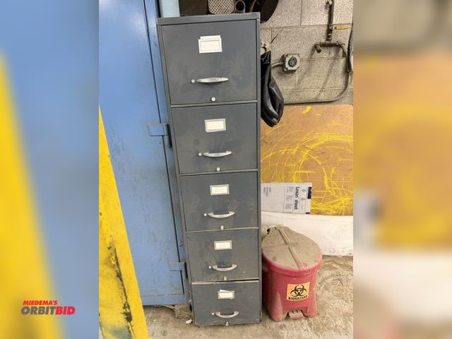 Lot 1-17112 - (1) file cabinet filled with assorted forklift parts, includes Yale joysticks, (3) Curtis PMC SepEx ...