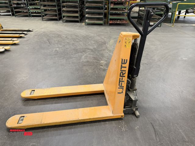 Lot 1-16904 - (1) Lift-Rite, model Ergo-Lift RG30E, 3000 lb. capacity, 12V, internal chargers, 48" x 7" wide forks...