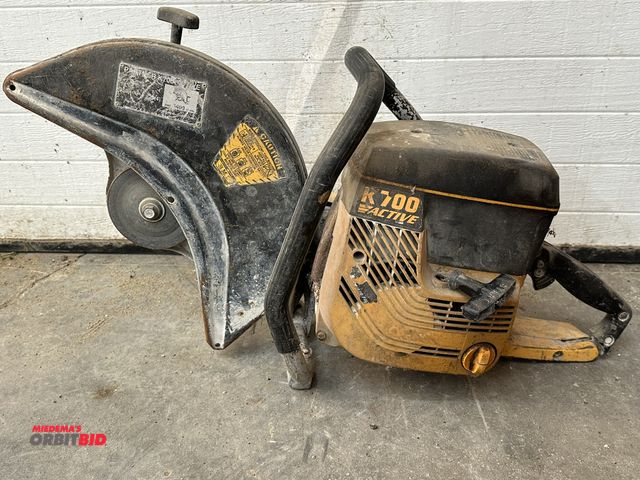 Lot 1-14103 - (1) Partner, model K700, active gas powered concrete saw with 14" blades, engine pulls through and h...
