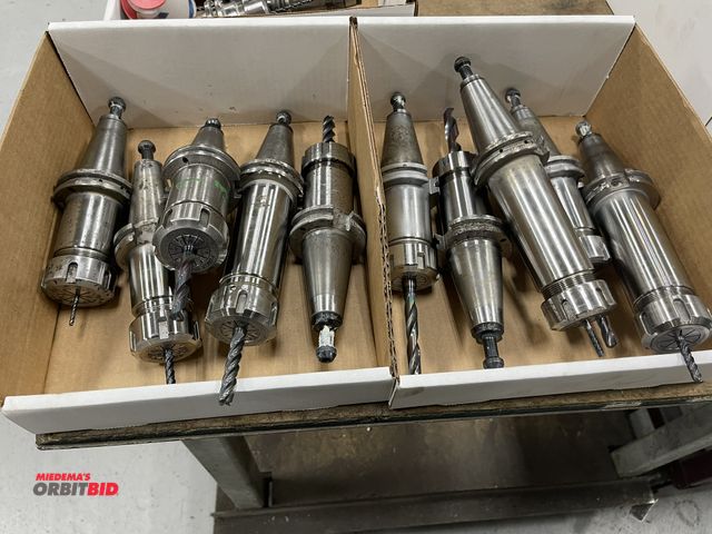 Lot 1-19405 - Lot of (10) Pioneer Cat 40 tool holders, long neck style.