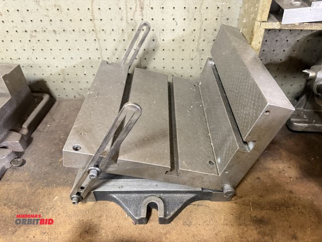 Lot 1-12426 - (1) 12" x 11.5" x 7.5" hinged sine plate with T-slots.