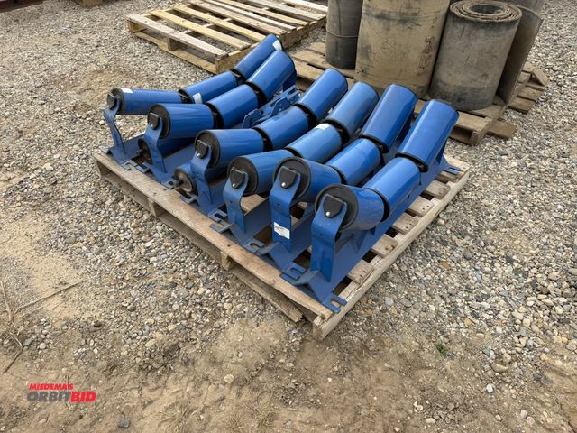 Lot 1-18268 - (6) Luff Industries Ltd., model ST1043, conveyor belt with 43° steel belt conveyor shafts.