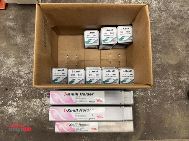 Lot 1-2070 - Lot including (24) .025", and (13) 3/8" i-Xmill milling inserts, and (3) i-Xmill tool holders.