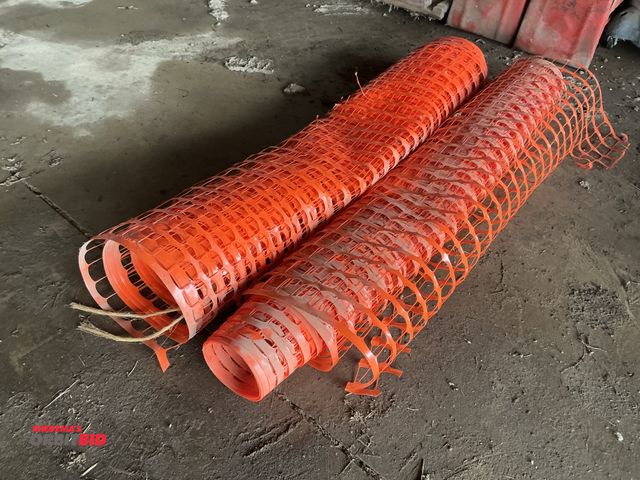 Lot 1-19327 - 2 Plastic (2) 48 inch tall rolls of safety snow fence