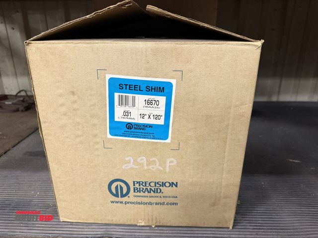 Lot 1-2034 - (1) Precision .031 gauge, 12" x 120" section of steel shim material.