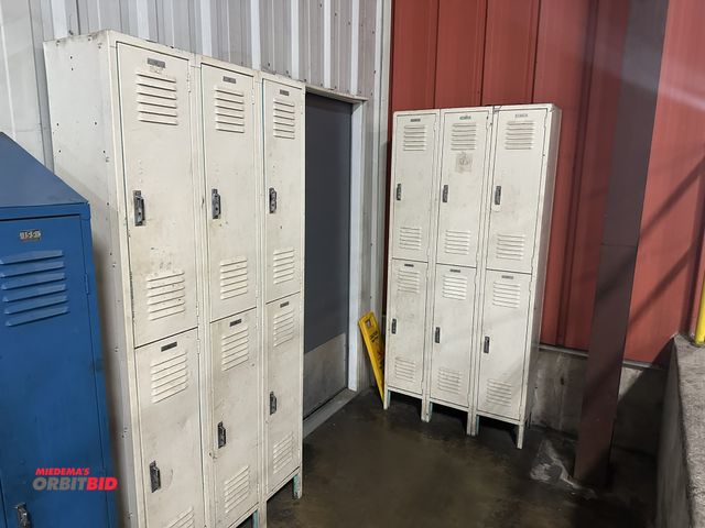 Lot 1-14397 - (2) Sets of Lyon 6-unit lockers (12 individual lockers total), each unit is 36" width x 78" height x...