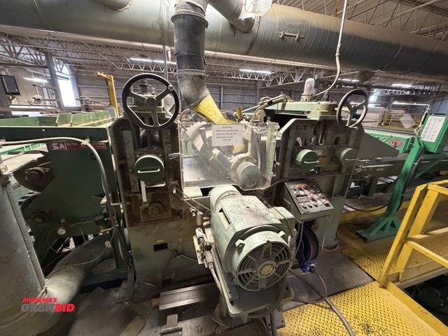 Lot 1-17140 - (1) Newman Whitney planer, model S3A2, double roughing planer, (2) infeed and outfeed moisture marke...