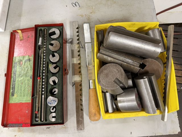 Lot 1-11073 - Lot including (1) partial Threadwell broach kit with assorted broach tools.