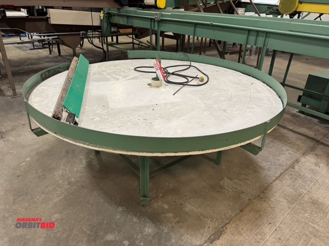 Lot 1-6838 - (1) sorting round table, 6' diameter, in working condition, winning bidder responsible for proper re...