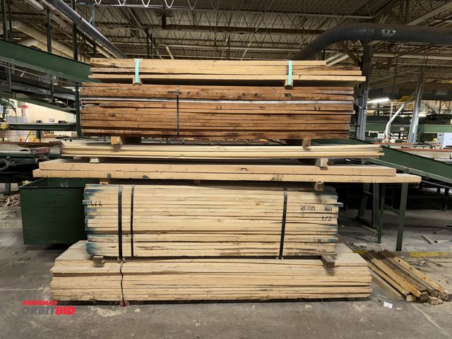 Lot 1-17045 - Lot of (6) bundles of various rough sawn lumber, includes (1) approx. 150 board foot bundle of 1 1/2...