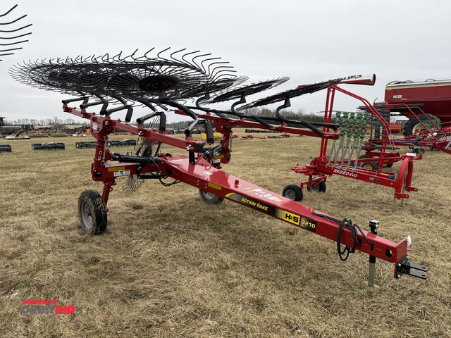 Lot 1-11726 - (1) H &amp; S 3212 Action Rake, model AR3212, with kicker wheel, S/N 322SS10100, rake is new.