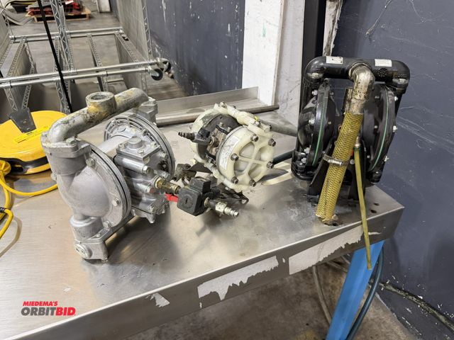 Lot 1-5467 - Lot of (3) used diaphragm pumps, working conditions unknown.