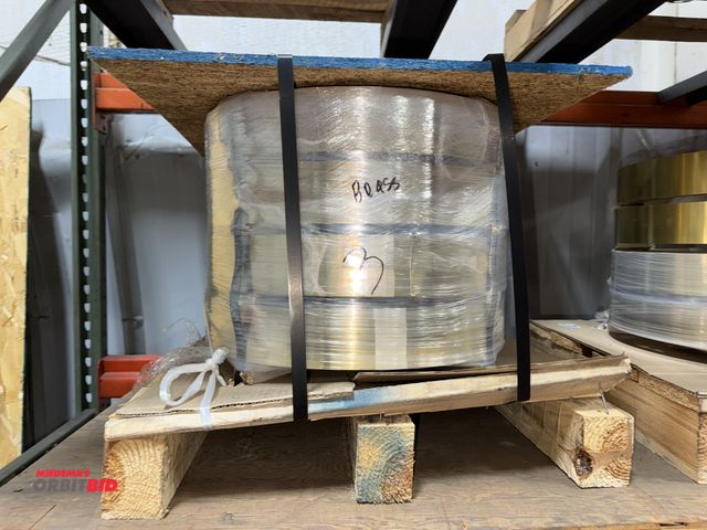 Lot 1-18777 - Lot of (4) 3" wide brass banding coils, made out of solid brass.