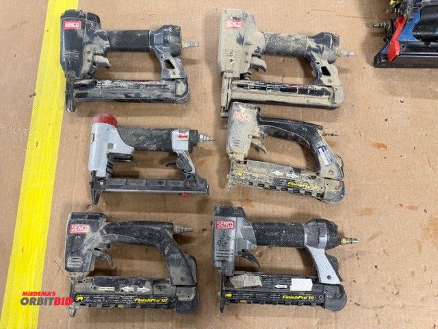 Lot 1-16277 - Lot of assorted Senco pneumatic finish nailers/staplers, includes (1) model SFT10XP-C, pneumatic sta...