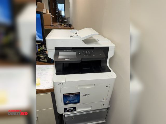 Lot 1-15680 - (1) Brother, model MFC-L8900CDW, printer with flatbed scanner, push button controls, and LED readout...