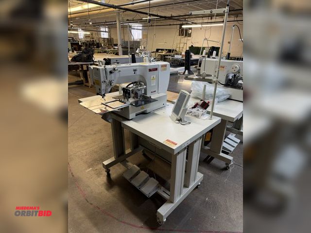 Lot 1-4719 - (1) Robeson NT-1010G programmable pattern sewing machine, with power table, 47" wide x 23.5" deep x ...