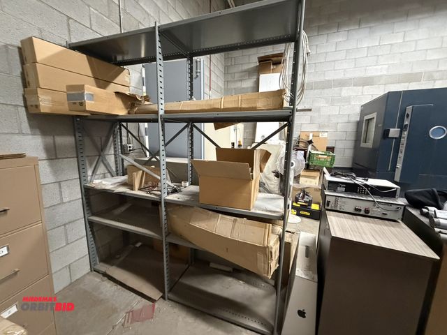 Lot 1-17285 - (2) sections of 36" width x 87" height x 18" depth steel shelving with 10 shelves, contents not incl...