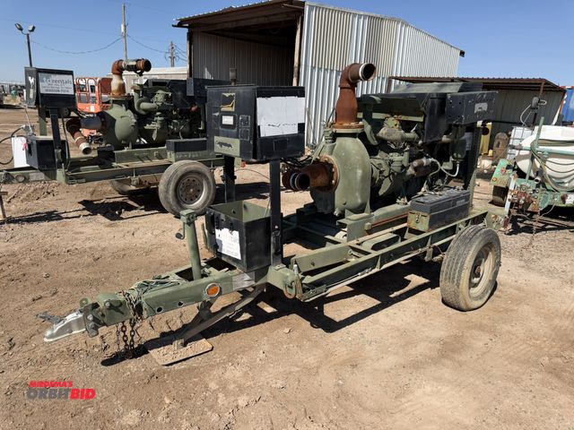 Lot 1-18203 - 1996 Gorman-Rupp Dewatering Pump, model 604-F, 4 cylinder diesel engine, 4" intake, mounted on singl...