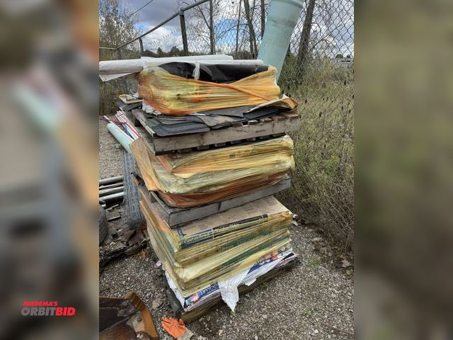 Lot 1-16046 - (1) skid of assorted rolled roofing and various shingles.