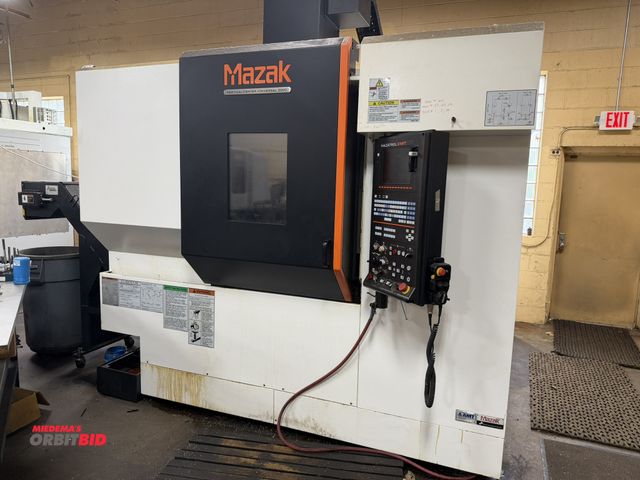 Lot 1-11018 - (1) 2015 Mazak, model VCU500C-3X, vertical machining center, with 19.6" x 39.4" T-slotted table, 10,...