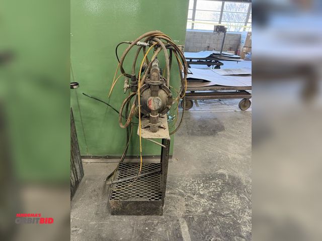 Lot 1-17183 - (1) custom manufactured paint sprayer with a Husky, model 1040, diaphragm pump, hose, and Binks Trop...