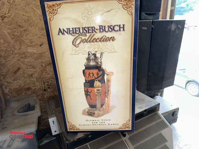 Lot 1-14307 - (1) collectible Anheuser-Busch Collection Olympic Stein for the Athens Olympic Games (approx. 12" ta...