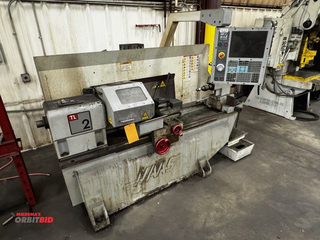Lot 1-19620 - (1) 2007 Haas TL-2 CNC lathe, 9" swing, 48" between center, Haas controls, tool carriage, tail stock...