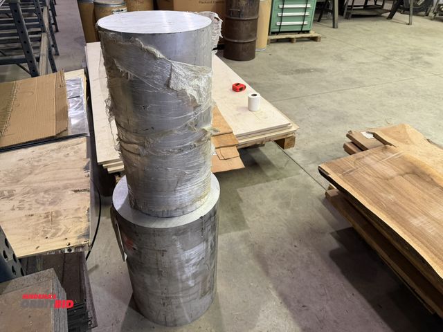 Lot 1-15880 - (1) approx. 15" diameter x 23.5" length, and (1) 11.5" diameter x 22.5" length billet of extruded me...