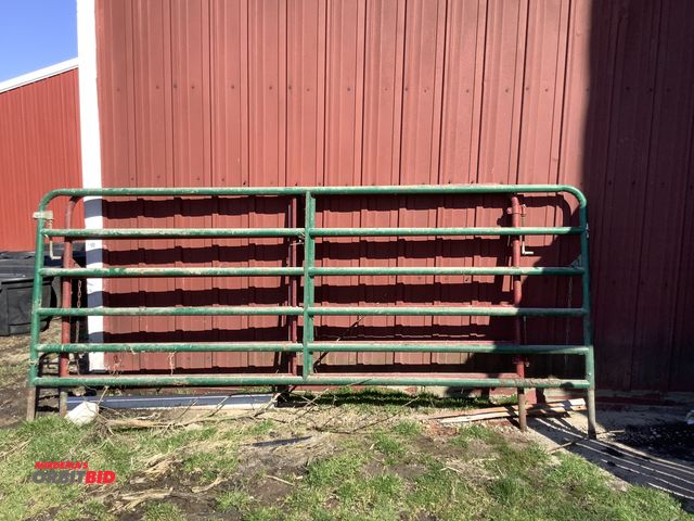 Lot 1-19072 - (1) 10’ Heavy Duty Gate With Hinges, (1) 12’ Heavy Duty Gate With Hinges.