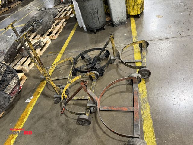 Lot 1-5372 - Lot of (5) 55 gallon drum carts.