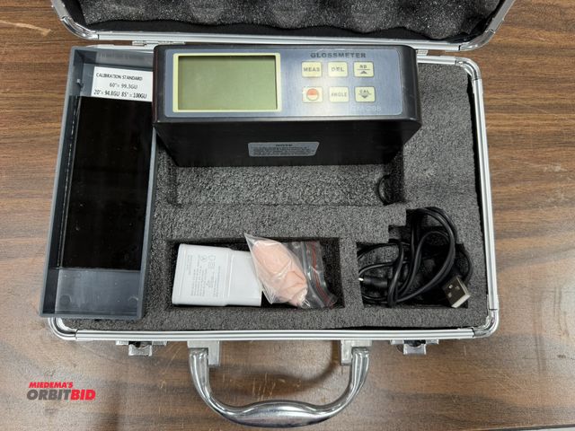 Lot 1-16868 - (1) Gloss Meter, model GM268, with calibration stand, appears to be complete.