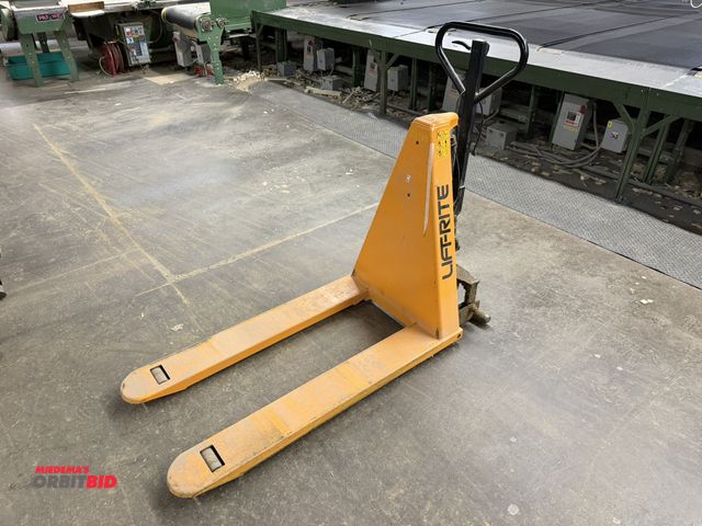 Lot 1-17008 - (1) Lift-Rite, 12V electric walk-behind pallet jacks with 3000 lb. capacity, with Vulcan, model EA12...