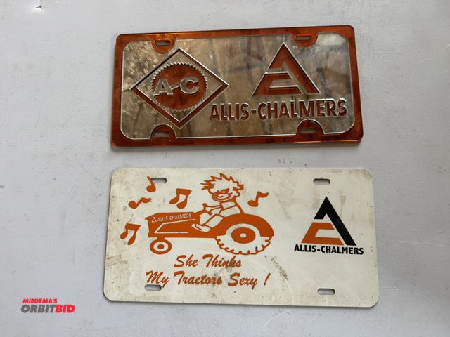 Lot 1-12285 - (2) Allis-Chalmers license plates