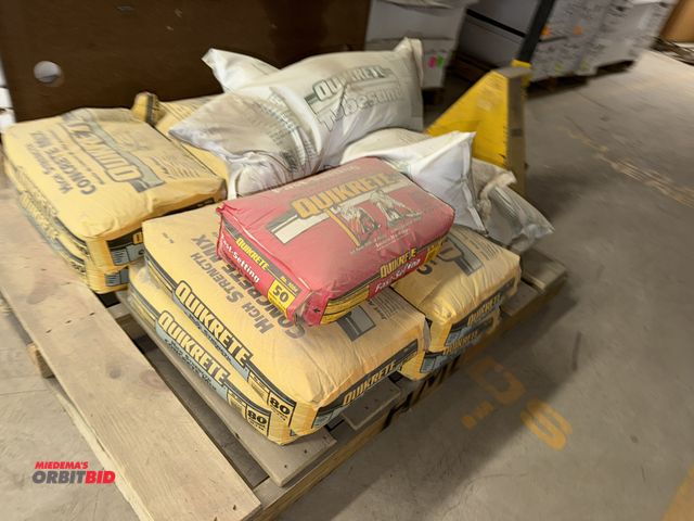 Lot 1-17064 - (8) 80 lb. bags of High Strength Concrete Mix, (1) 50 lb. bag of Fast Setting Concrete Mix, and (6) ...