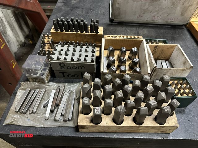 Lot 1-14408 - Large lot of assorted number and punches, various styles and sizes.