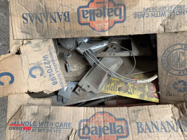 Lot 1-8587 - (1) box full of vintage car parts.