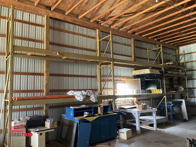 Lot 1-12008 - teardrop style racking consisting of (4) 36” deep by 14’ height uprights, (8) 12 foot beams and (6) ...