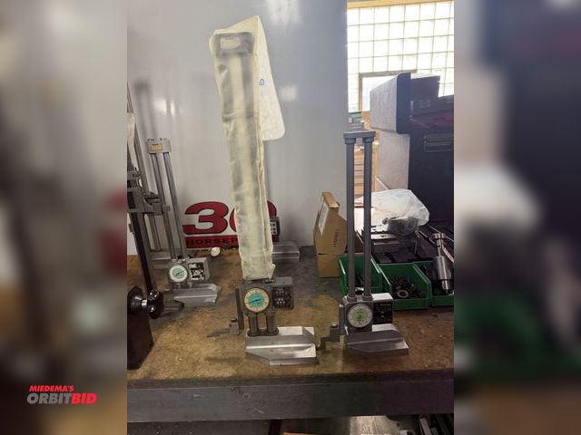 Lot 1-12360 - Lot including (1) 0-18" dial type height gauge, and (1) Mitutoyo .001-12" dial type height gauge.