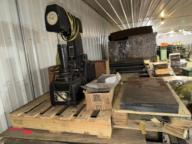 Lot 1-15093 - (1) Rockwell/Wilson, model unknown, hardness tester, working condition unknown, and (2) 24" x 12" x ...