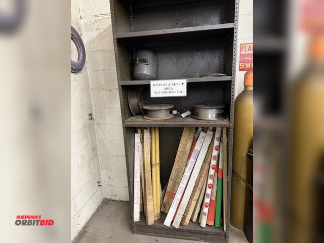 Lot 1-1857 - (1) 36" width x 87" height x 18" depth bolt-together steel shelving unit with 3 shelves, and content...
