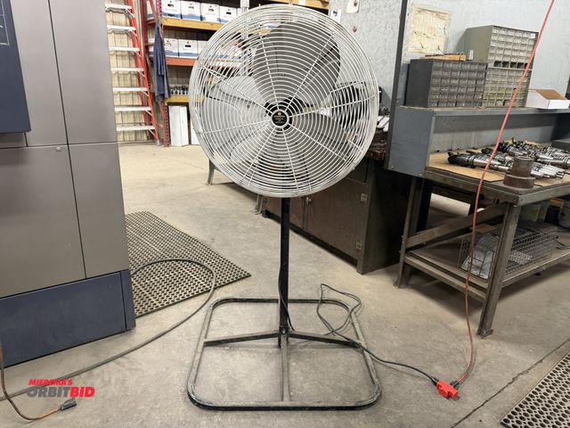 Lot 1-1917 - (1) Schaefer, model CS240, 24" diameter, adjustable height shop fan with 115V, 1/4 HP electric motor...