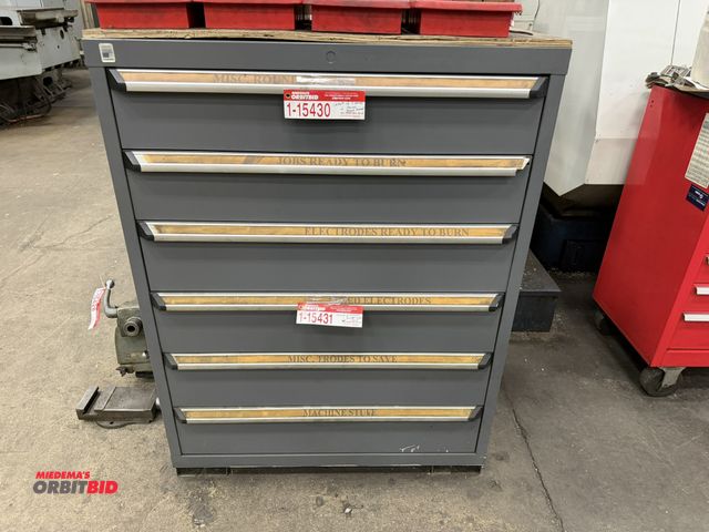 Lot 1-15432 - (1) Rousseau 6-drawer heavy duty parts cabinet, 35" x 24.5" x 46", does not include contents, cabine...