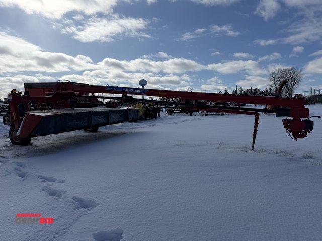 Lot 1-11493 - (1) 2022 New Holland 316 discbine, Type #316RDB, Product ID #HBJDB316KMN274581, 16' wide, rubber rol...