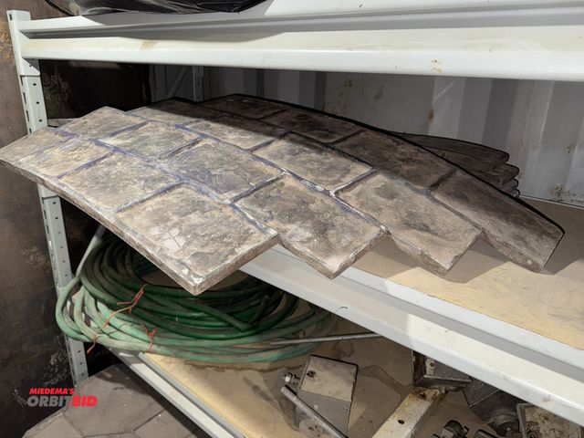 Lot 1-18479 - Lot of (6) Brick Form decorative concrete stamps.