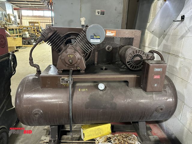 Lot 1-15057 - (1) Case, model A20, approx. 60 gallon capacity air compressor with a 5 HP, 230/460V, 3 phase electr...