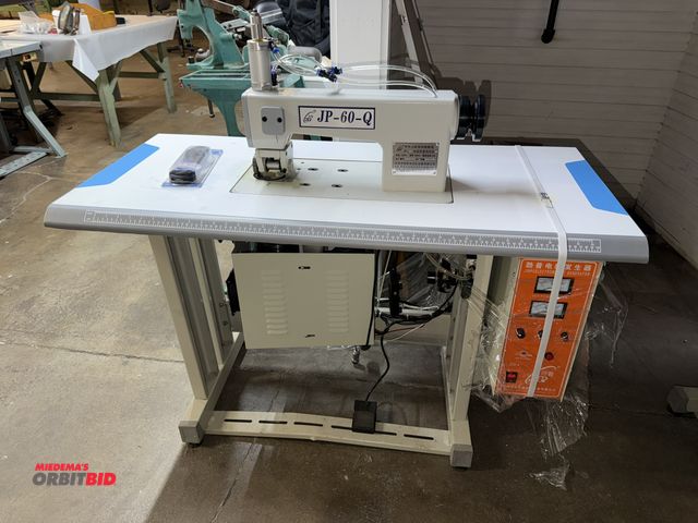 Lot 1-4731 - (1) JP-60-Q Ultrasonic lace sewing machine with power table, 47" long x 21.5" deep x 29.5" tall, Mfg...