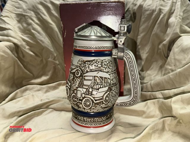 Lot 1-8289 - (1) 1979 Avon Car Classics ceramic stein (does not include cologne).